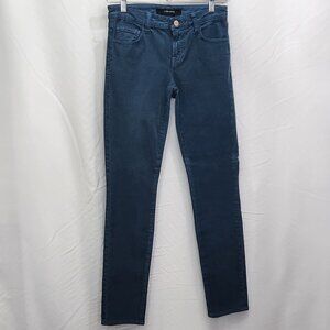 J Brand Corduroy Skinny Jeans Womens 24 Blue Cords Pants Stretch Casual OO05